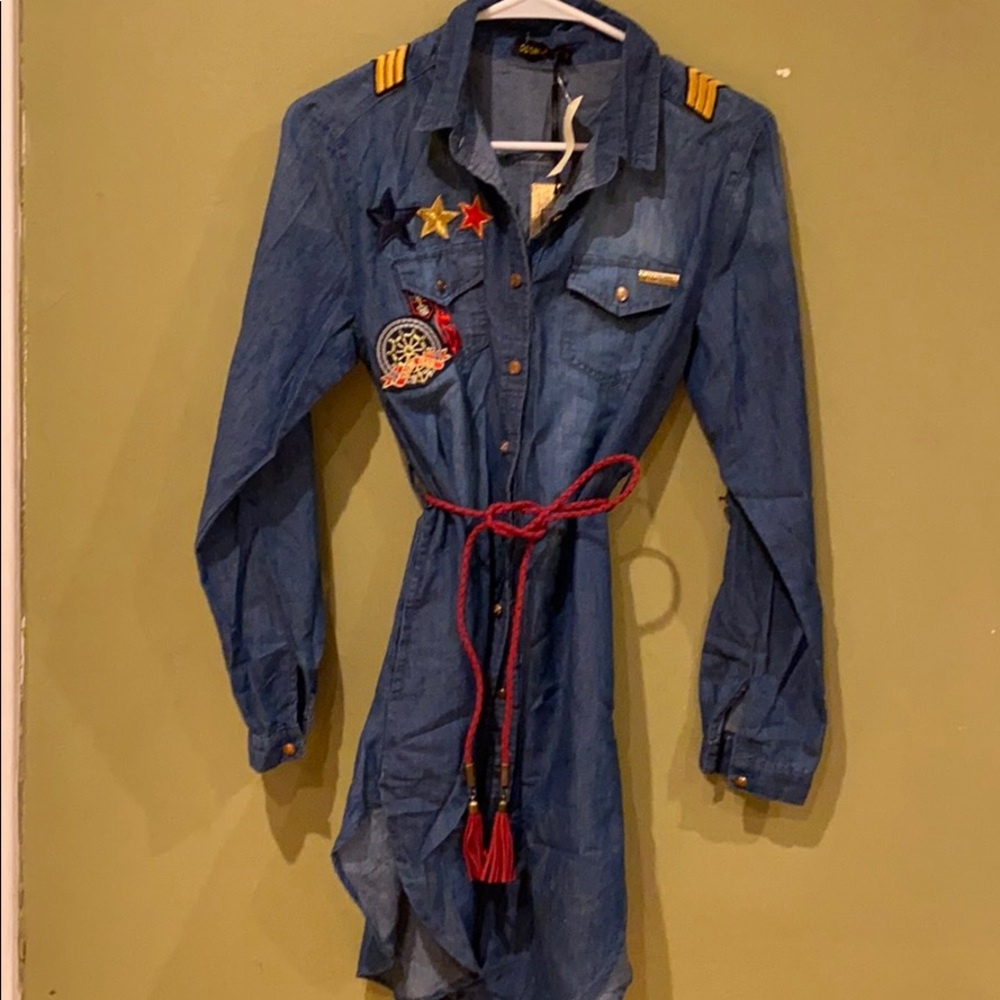 DENIMLAND shirt jean dress ❤️ NWT‼️